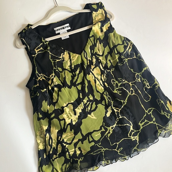 NWT Dana Kay two piece green and black set size 18W - Picture 3 of 10
